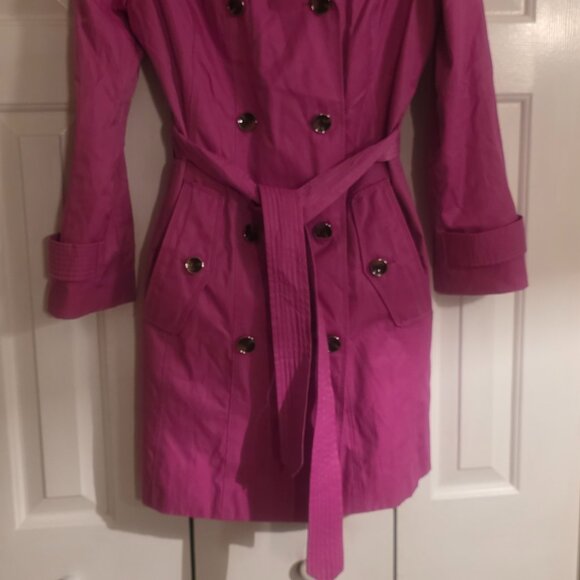 London Fog Orchid Trench Coat - Picture 9 of 16